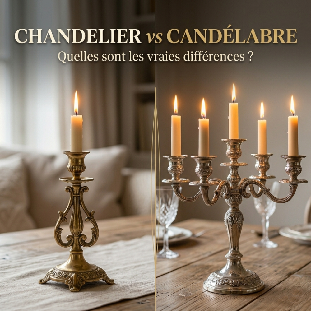 Chandelier vs Candélabre : Quelles sont les vraies différences ?