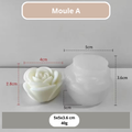 Moule en silicone pour bougie rose