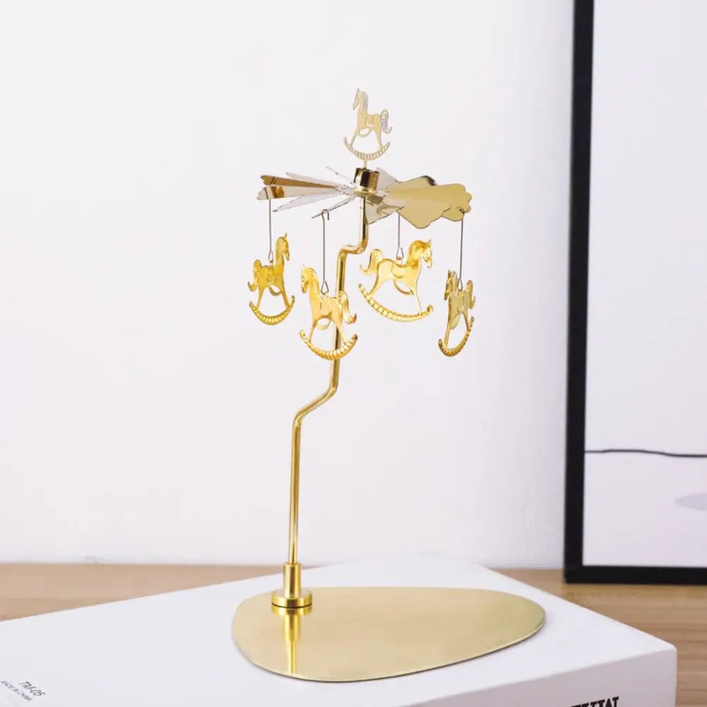 Bougeoir carrousel rotatif