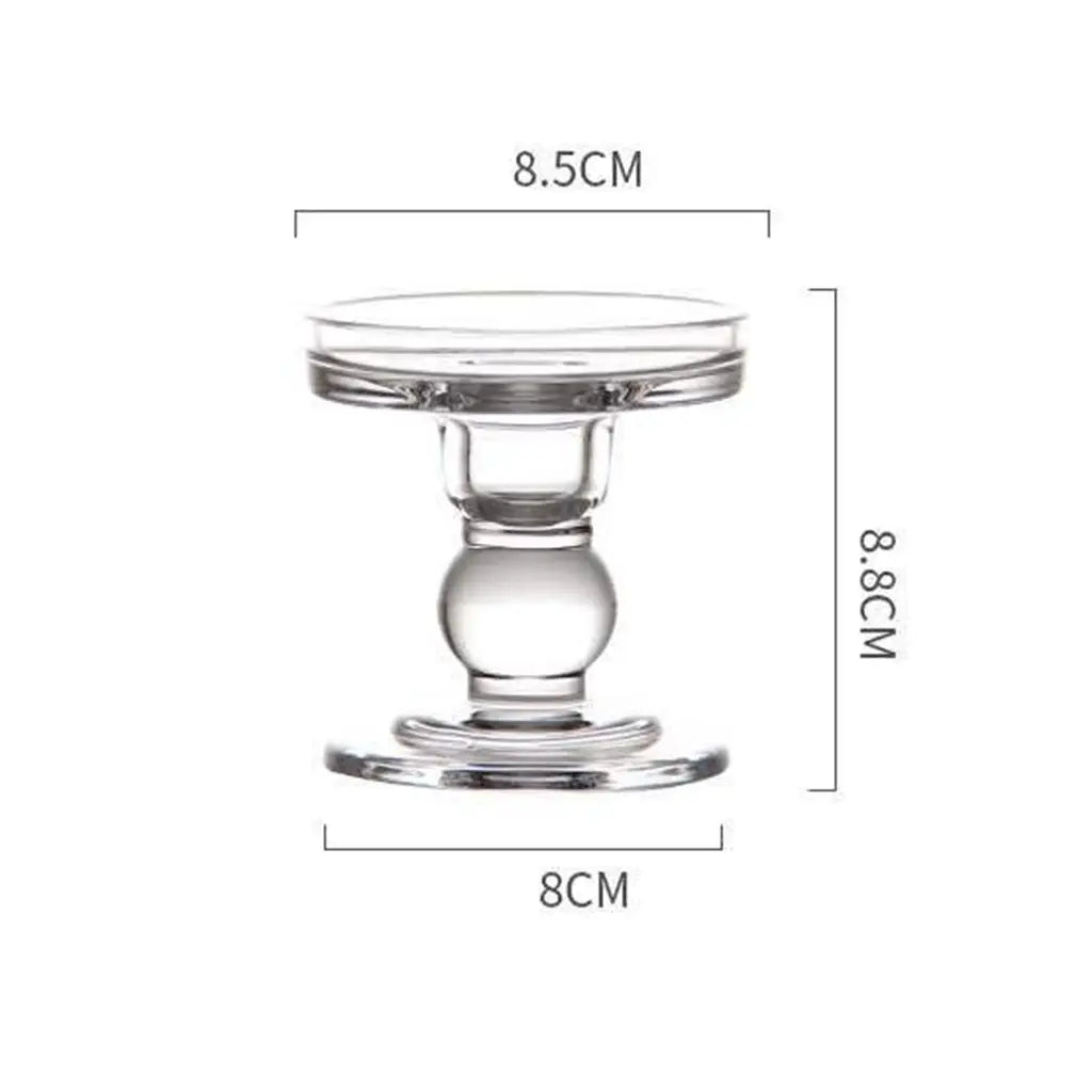 Bougeoir chandelier en verre