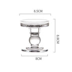 Bougeoir chandelier en verre