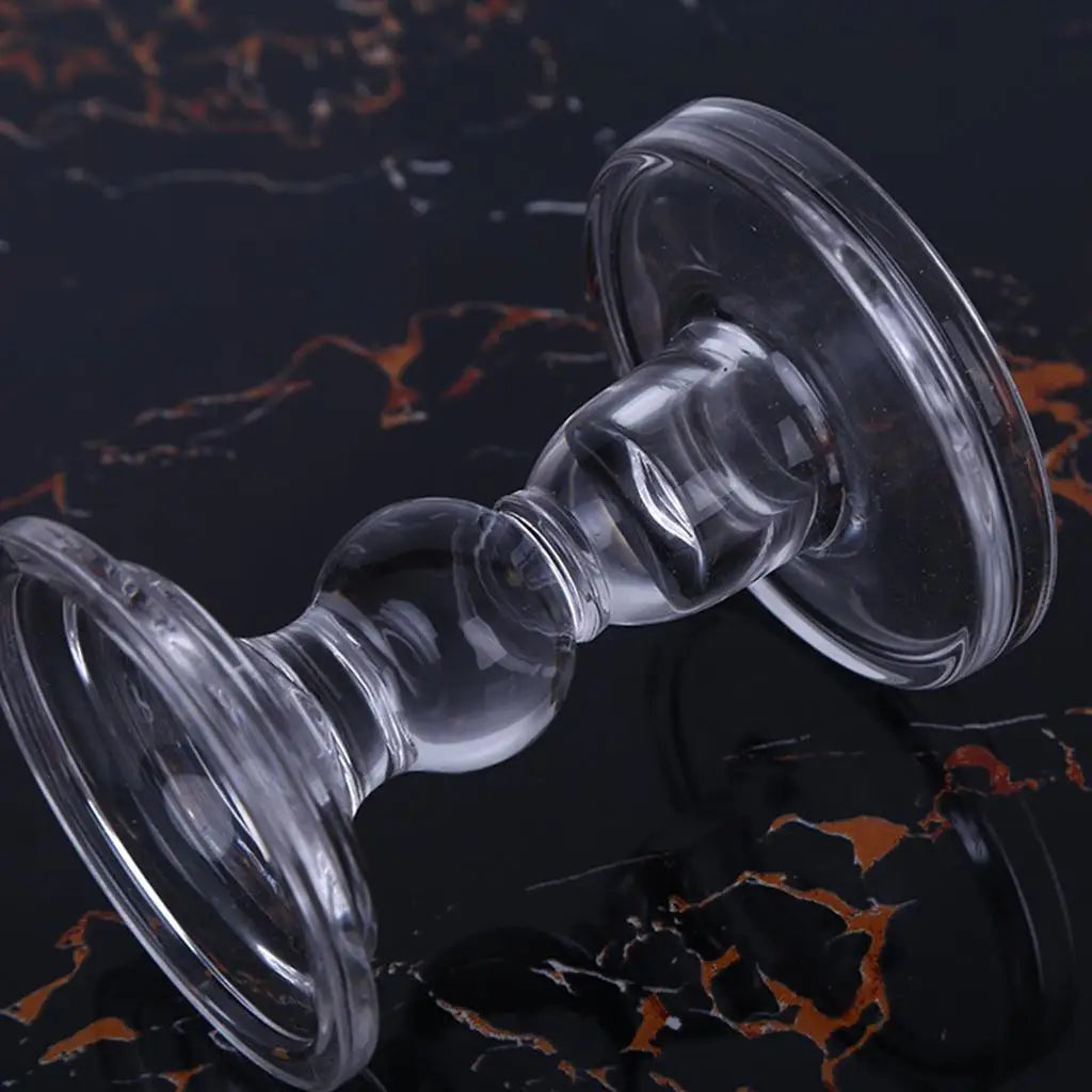 Bougeoir chandelier en verre