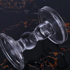Bougeoir chandelier en verre