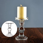 Bougeoir chandelier en verre