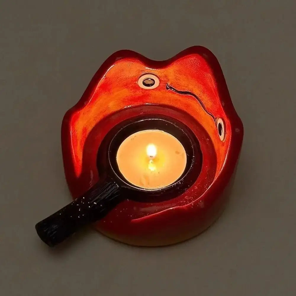 Bougeoir en résine Calcifer