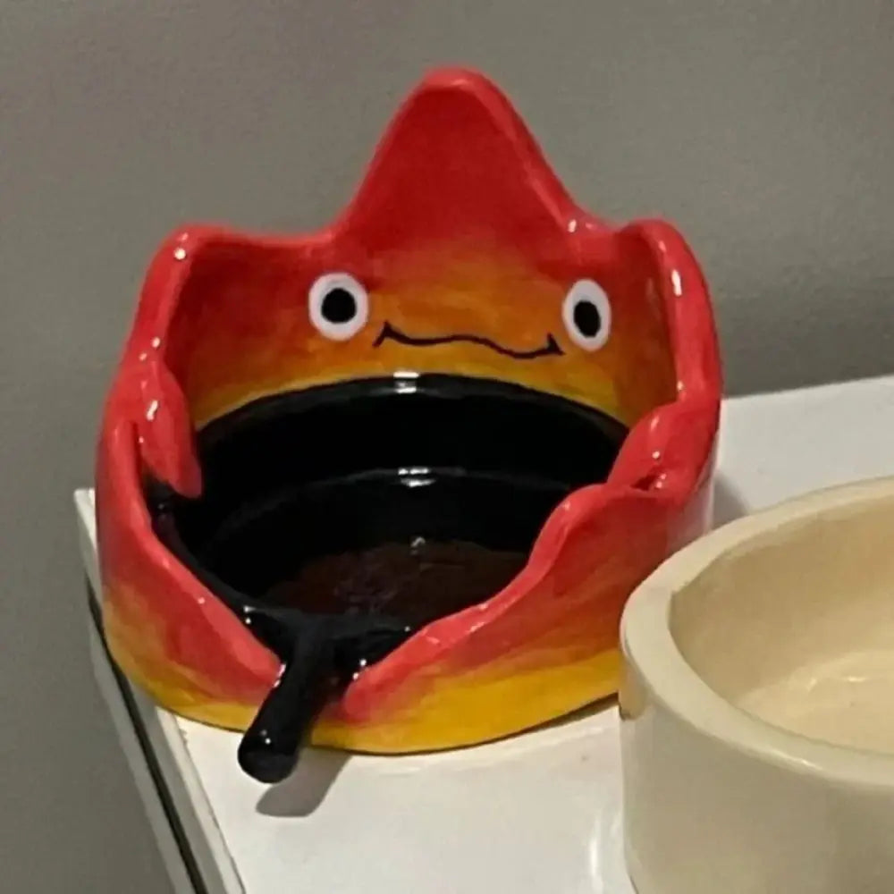 Bougeoir en résine Calcifer