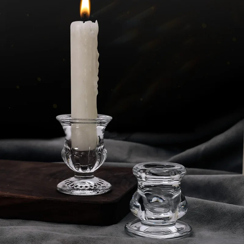 Bougeoir en verre