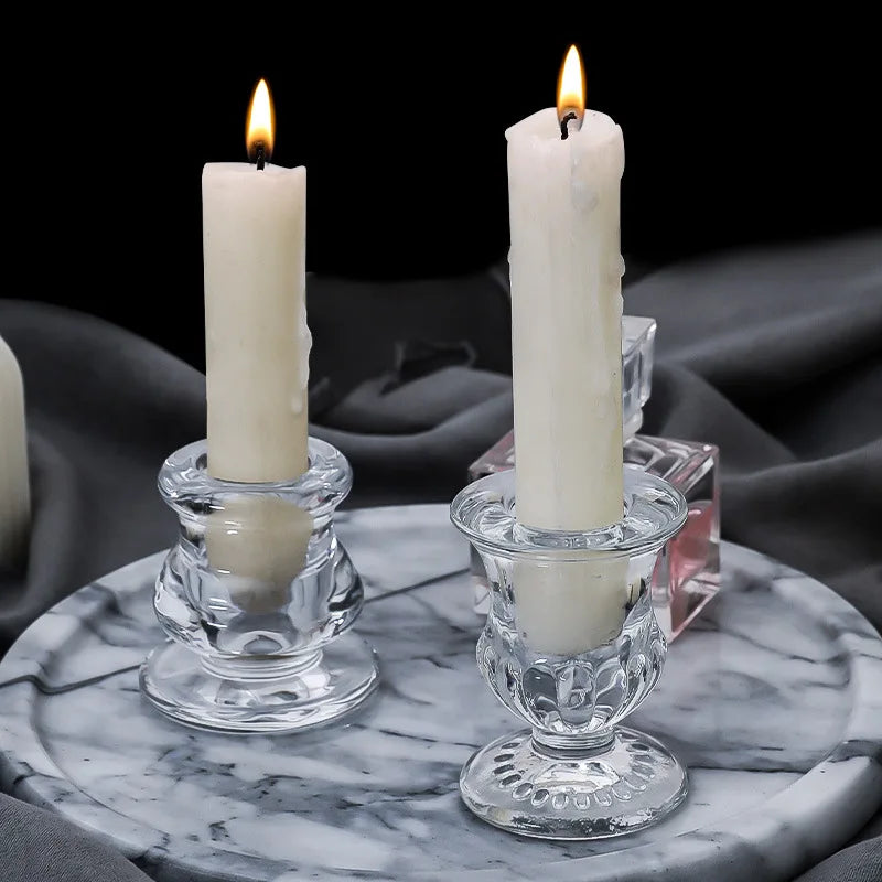 Bougeoir en verre