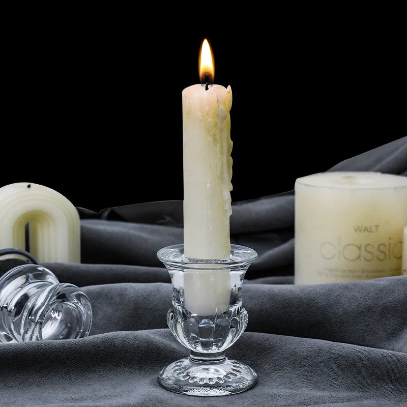 Bougeoir en verre