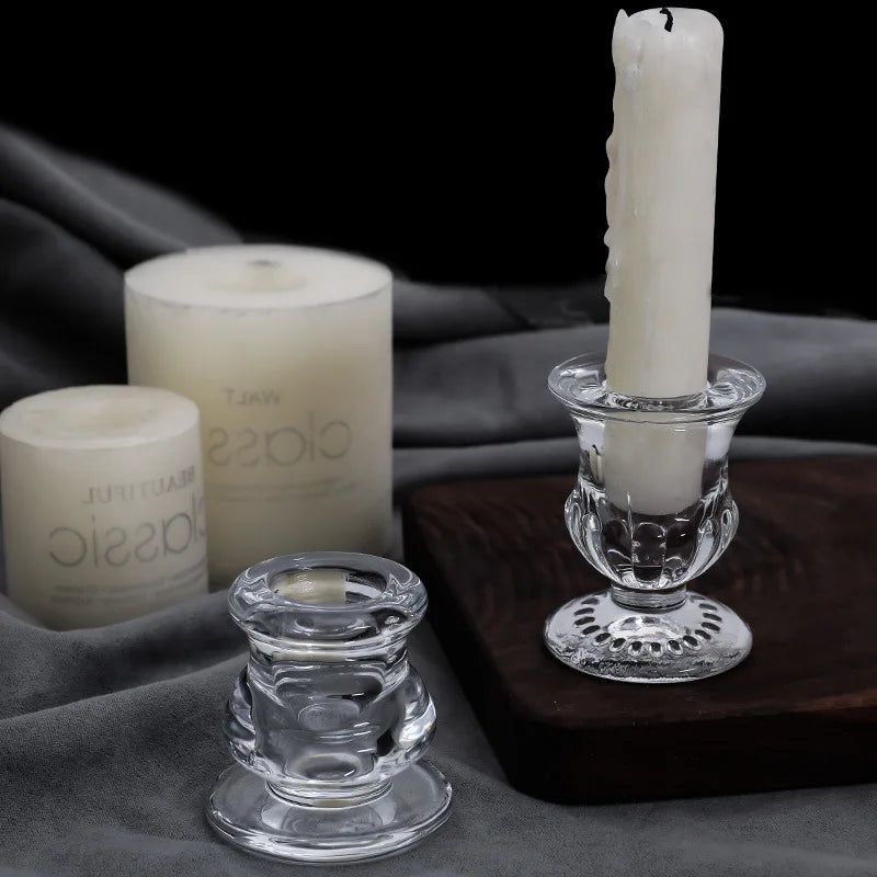 Bougeoir en verre