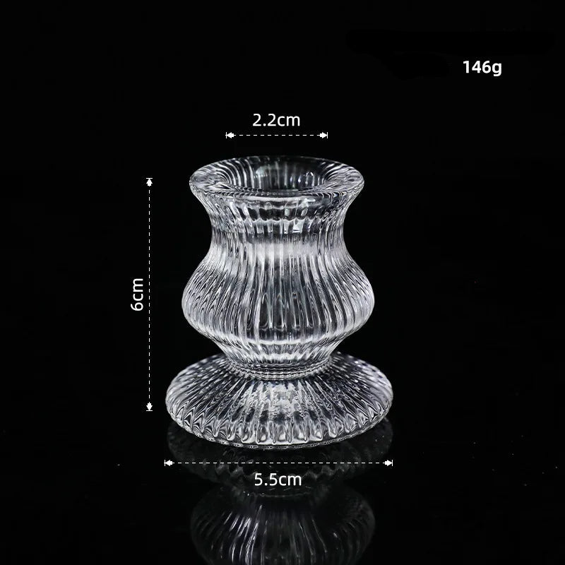 Bougeoir en verre