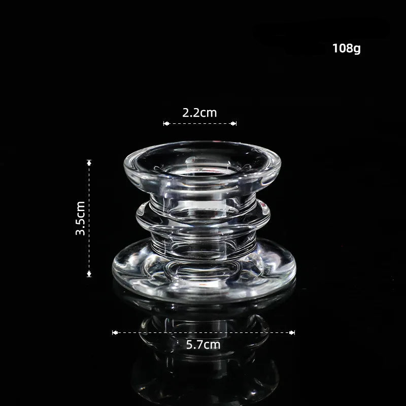 Bougeoir en verre
