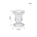 Bougeoir en verre