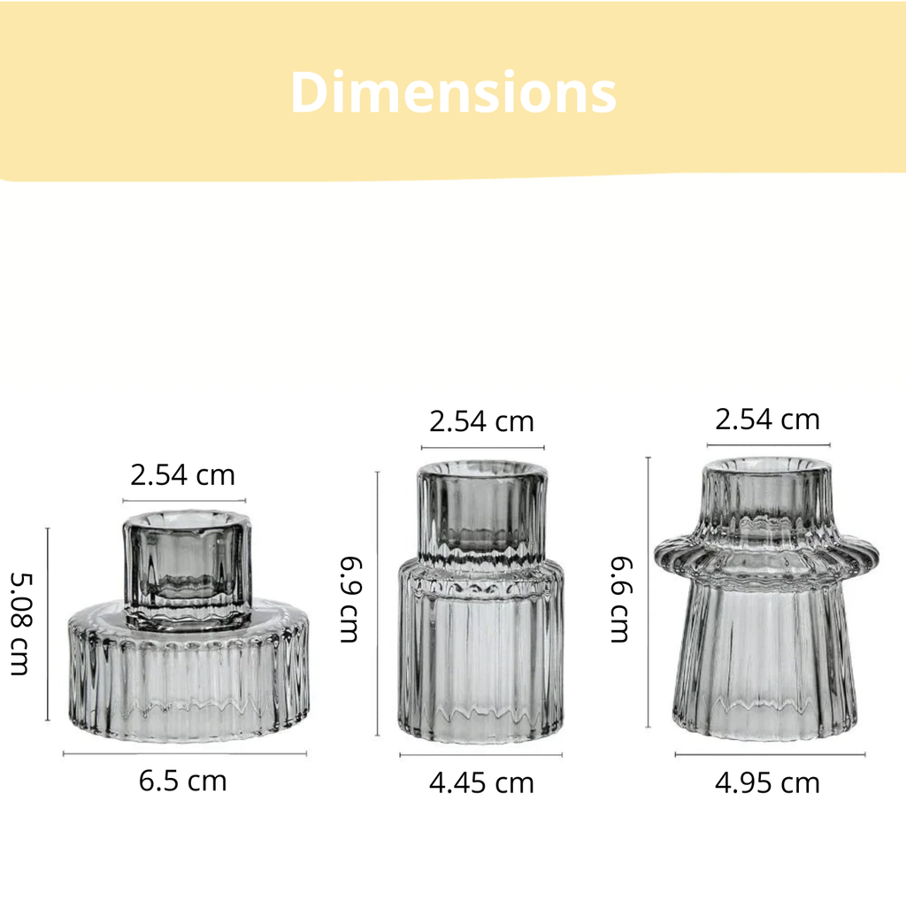 Bougeoir verre