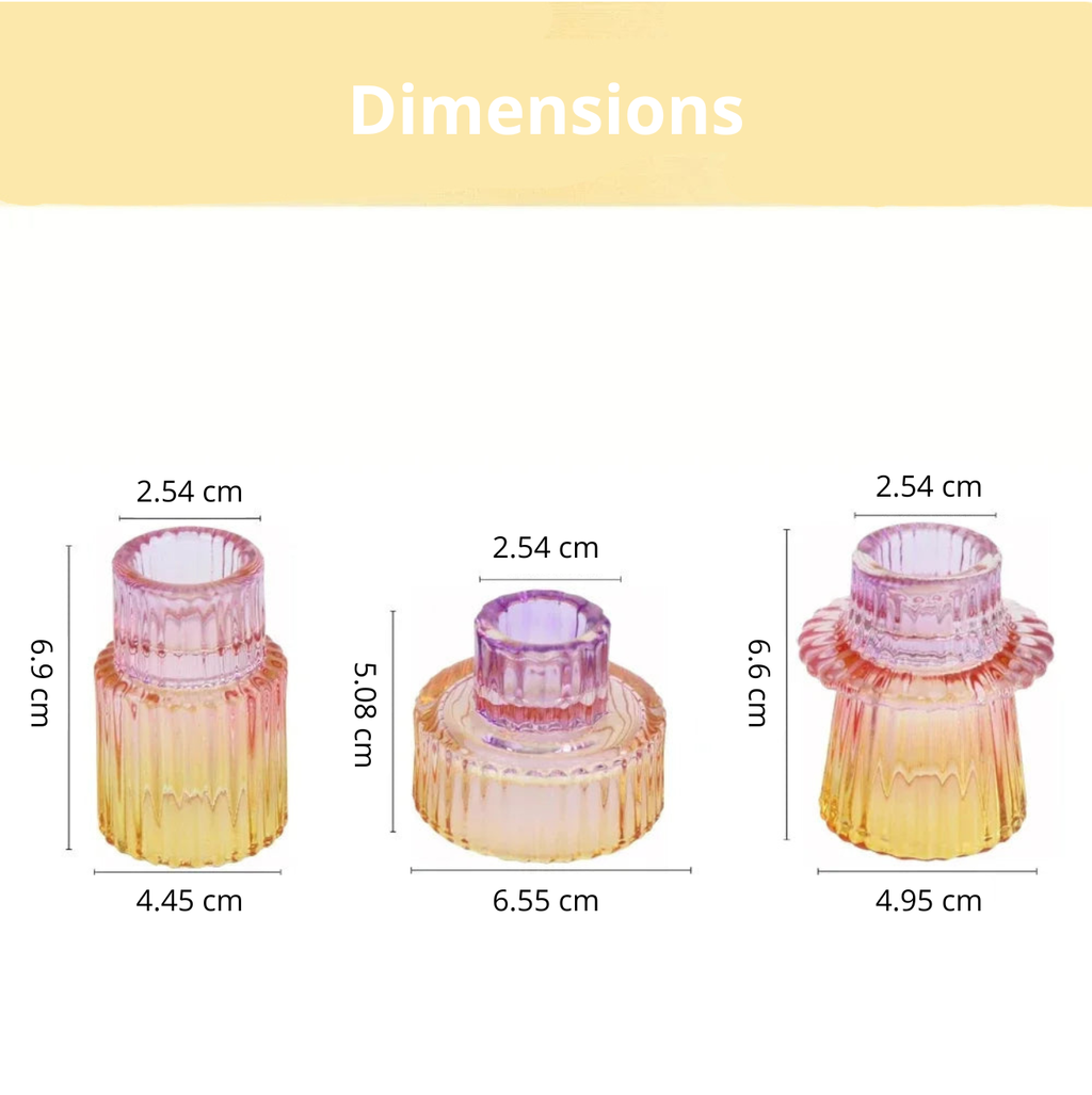 Bougeoir verre