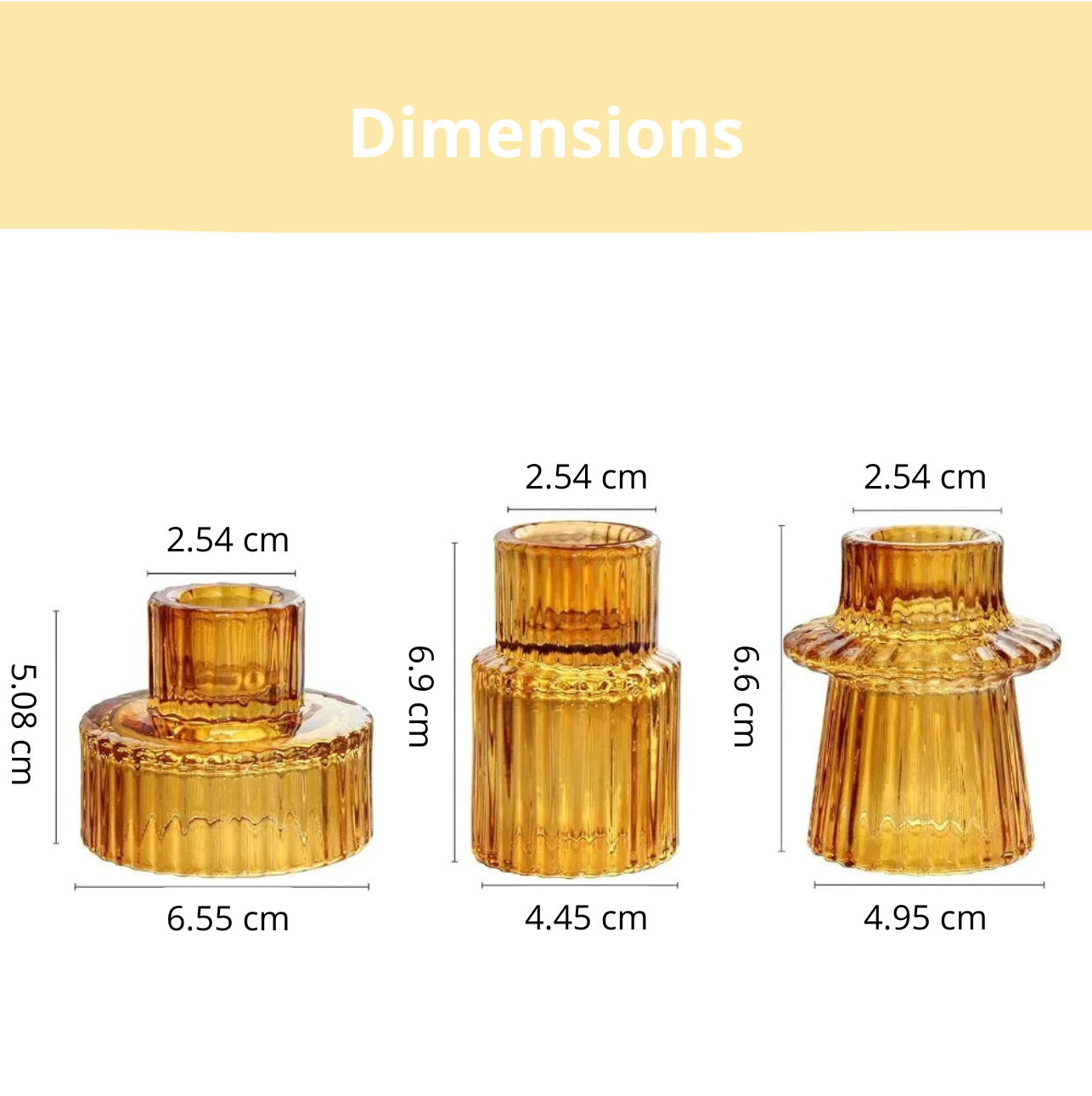 Bougeoir verre