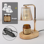Lampe chauffe-bougie en verre