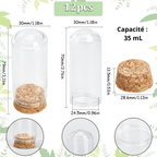 Lot de cloches en verre