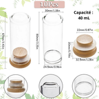 Lot de cloches en verre
