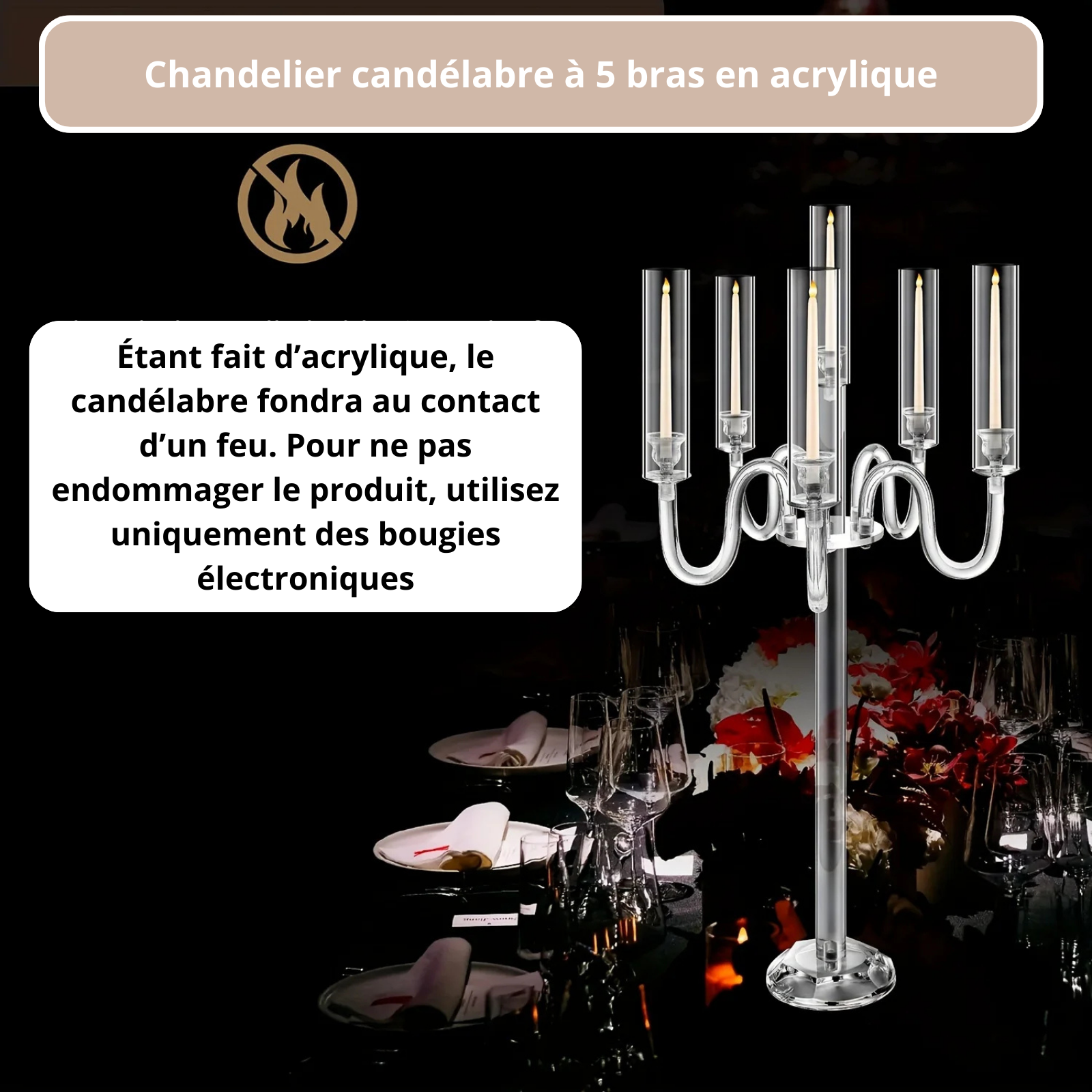 Chandelier 5 branches