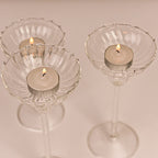 Chandelier en verre sur pied