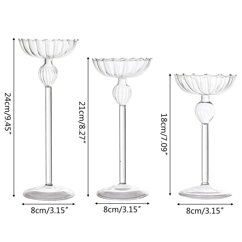 Chandelier en verre sur pied