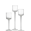 Chandelier en verre transparent