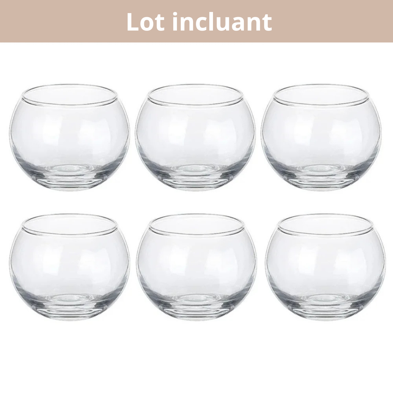 Lot de photophore en verre mercurisé coloré