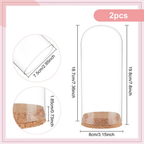 Lot de cloches en verre