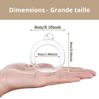 Photophore suspendu en verre