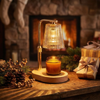 Lampe chauffe-bougie en verre