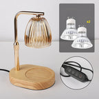 Lampe chauffe-bougie en verre