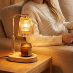Lampe chauffe-bougie en verre