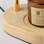 Lampe chauffe-bougie en verre