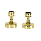 Lot de 2 bougeoirs dorés