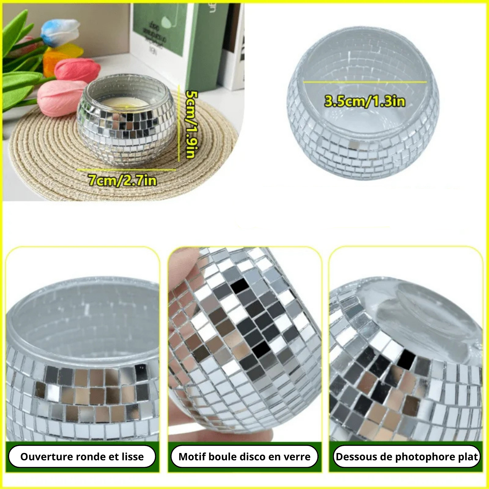 Photophore boule de disco