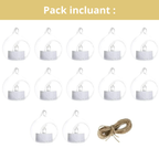 Photophore suspendu en verre