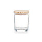 Photophore bocal en verre transparent