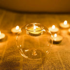 Photophore rond en verre
