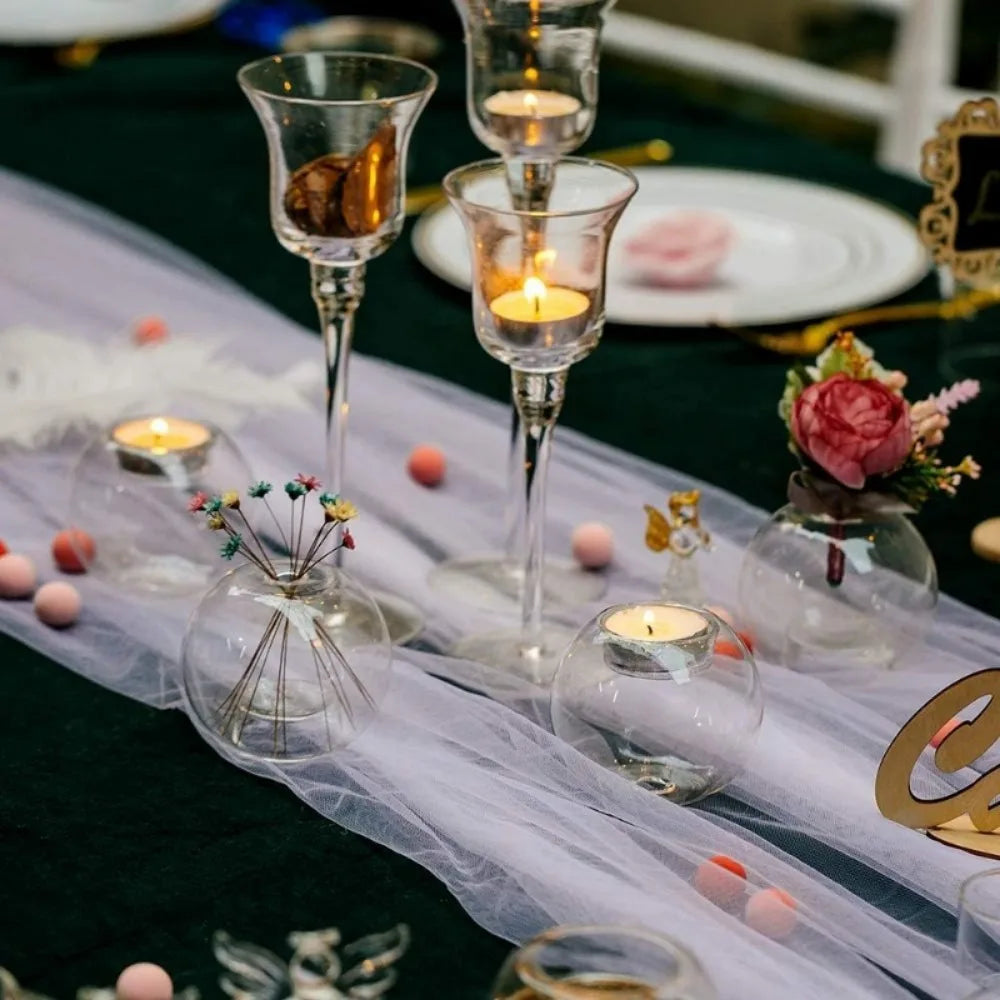 Photophore rond en verre