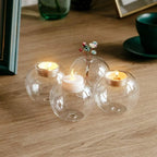 Photophore rond en verre