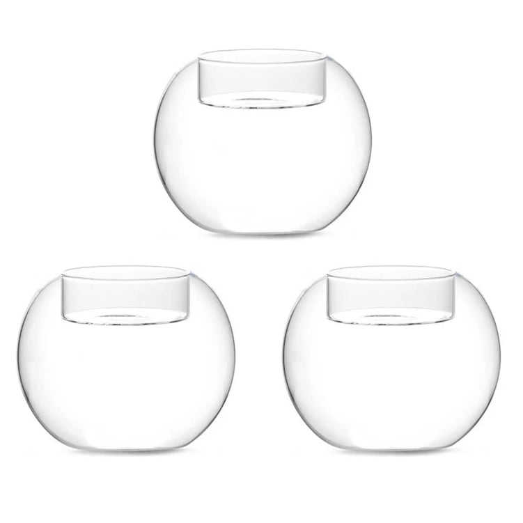 Photophore rond en verre