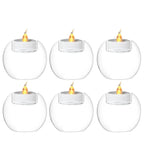 Photophore rond en verre
