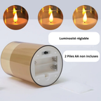 Photophore électronique avec bougie LED