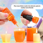 Lot de colorants pour bougies