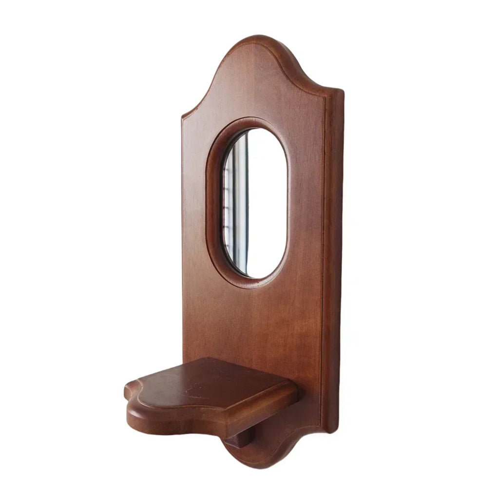 Porte-bougie mural miroir intégré