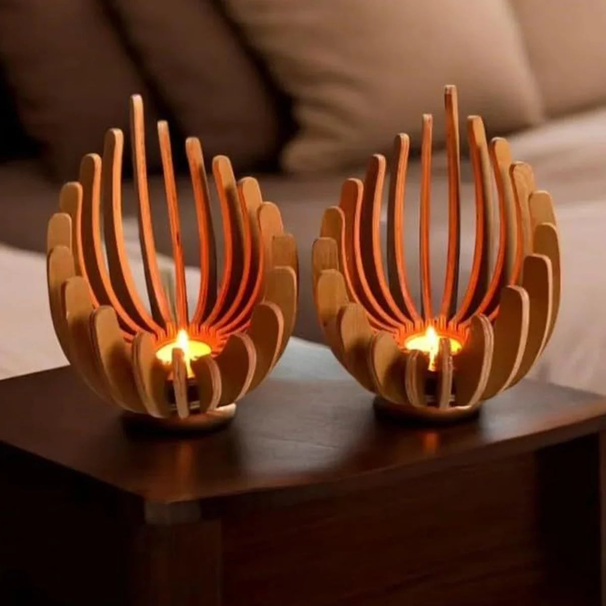 Photophore en forme de lotus