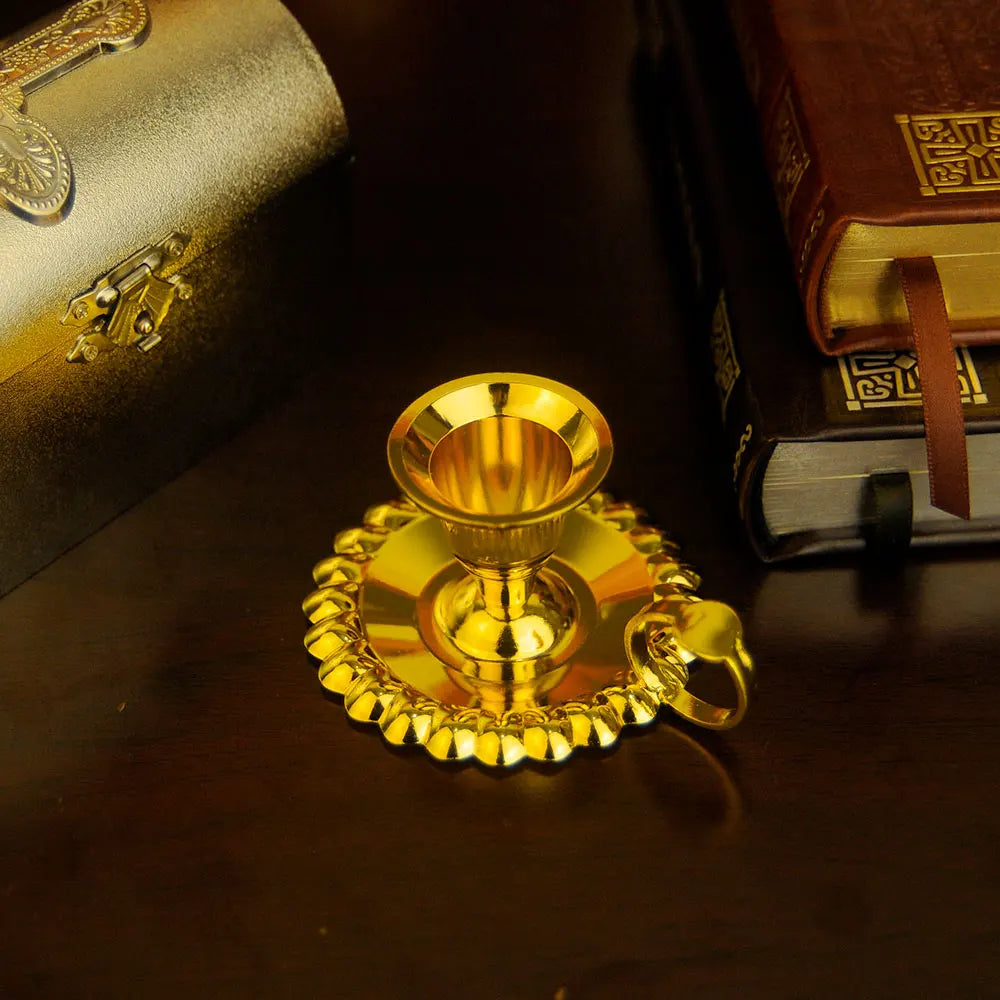 Bougeoir doré orthodoxe