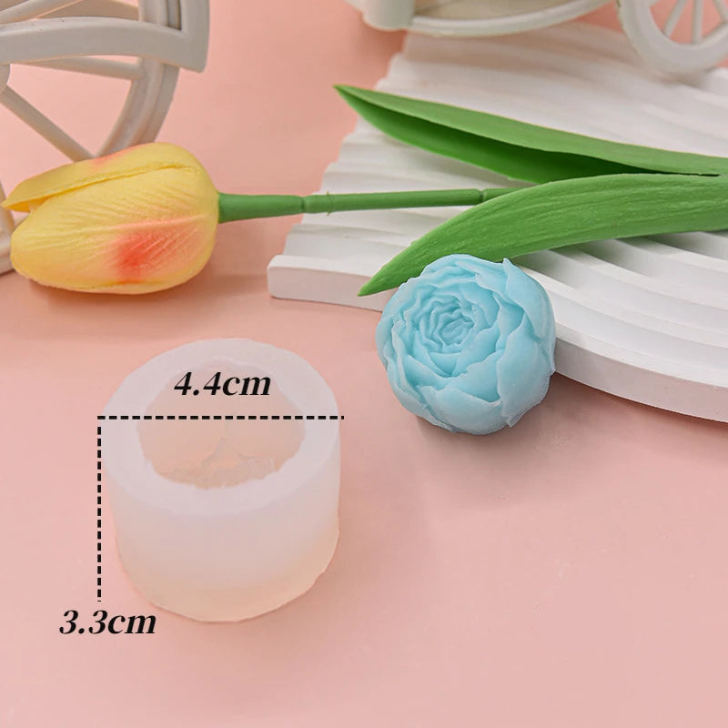 Moule en silicone pour bougie grande fleur