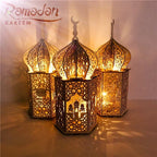 Lanterne LED en bois islamique Ramadan Eid